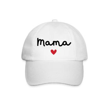 Mama d’amour - cadeau maman - Casquette classique - blanc/blanc - Devant