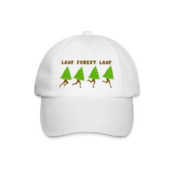 Lauf, Forest, Lauf - Baseballkappe - Weiß/Weiß - Vorne