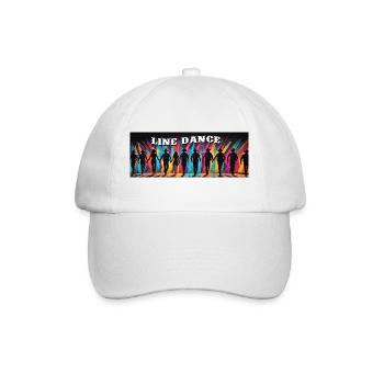 Danse en ligne danse de groupe - Casquette classique - blanc/blanc - Devant