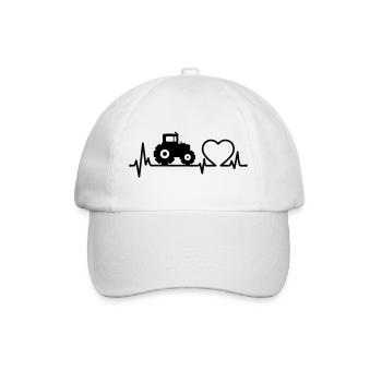 Tracteur Heartbeat Farmer - Casquette classique - blanc/blanc - Devant