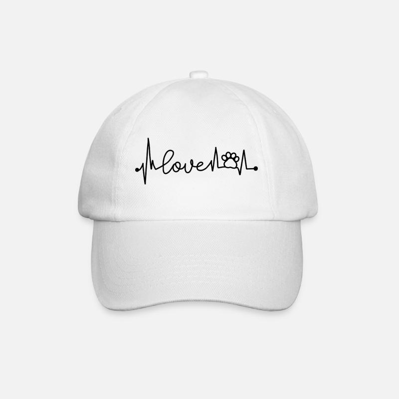 L’amour des chiens - Casquette classique - blanc/blanc