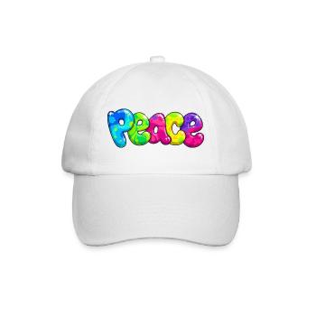 Peace - Baseball Cap - white/white - Front