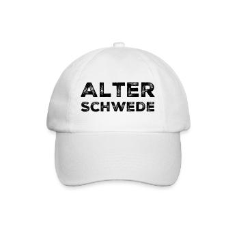 Alter Schwede Lustiger Ausdruck Spruch - Baseballkappe - Weiß/Weiß - Vorne
