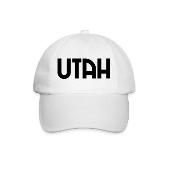 Utah - Salt Lake City - USA - America - Amerika - Baseball Cap - white/white - Front