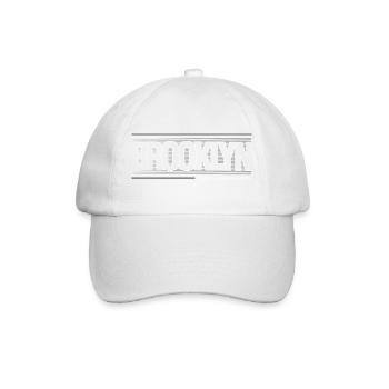 Vents de la silhouette de la ligne d’horizon de Brooklyn - Casquette classique - blanc/blanc - Devant