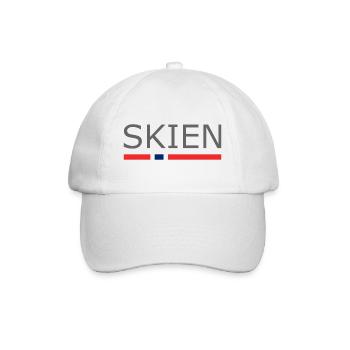Norway Flag - Skien - Norge - Norwegen - Baseball Cap - white/white - Front