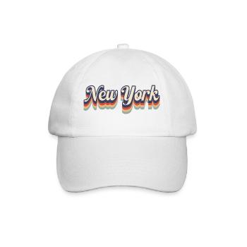 New York Retro Rainbow - Baseball Cap - white/white - Front