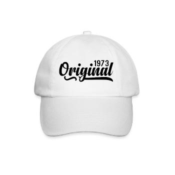 1973 Birthday 52 years old, retro 1973 - Baseball Cap - white/white - Front