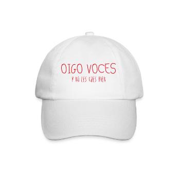 J’entends des voix, et elles ne t’aiment pas - Casquette classique - blanc/blanc - Devant
