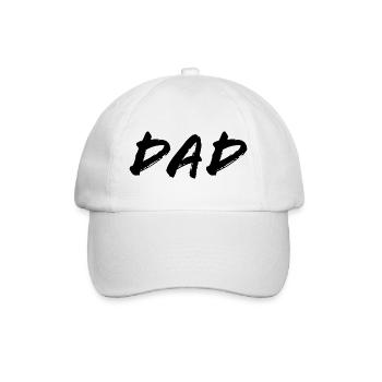 Papa - Baseballkappe - Weiß/Weiß - Vorne