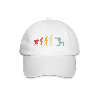 Lustiges Kricketspieler Kricket Sport Sprüche - Baseballkappe - Weiß/Weiß - Vorne