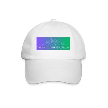 Chaîne de montagnes en pente - Emmenez-moi à la montagne - Casquette classique - blanc/blanc - Devant