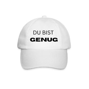Du bist genug - Baseballkappe - Weiß/Weiß - Vorne