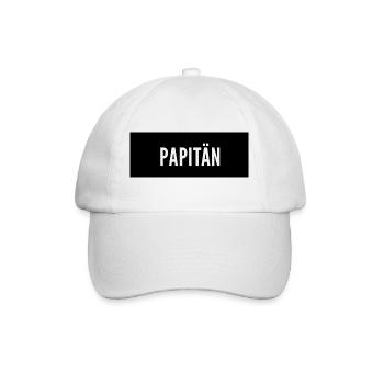 Papitän Vatertag bester Papa Anker - Baseballkappe - Weiß/Weiß - Vorne
