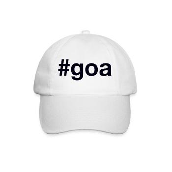 Goa Hashtag - Baseballkappe - Weiß/Weiß - Vorne