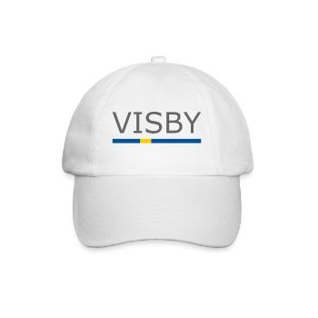 Sweden Flag - Visby - Sverige - Schweden - Baseball Cap - white/white - Front