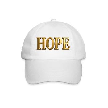 NOUVEAU -- Doré « Espoir » - Style classique. - Casquette classique - blanc/blanc - Devant