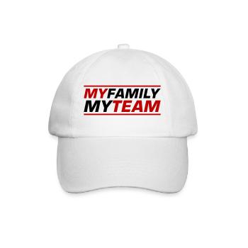 Mon équipe familiale dit - Casquette classique - blanc/blanc - Devant
