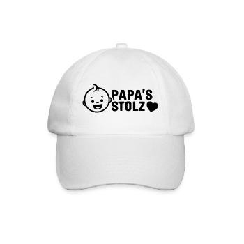 Dad's Pride - Gift for Expectant Fathers Birth - Baseball Cap - white/white - Front