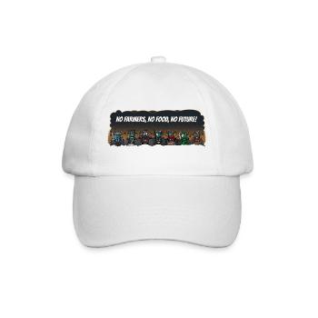 boeren_tshirt_new_landscape_EN - Casquette classique - blanc/blanc - Devant