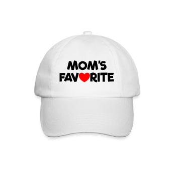 Favorite Child Mom's Darling I'm Mom's Favorite - Baseball Cap - white/white - Front