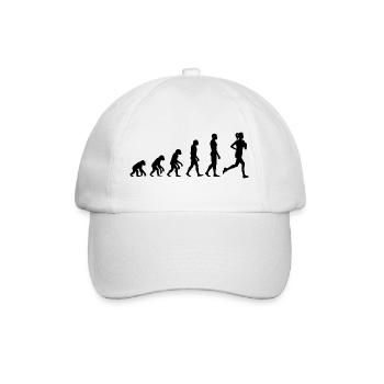 JOGGING RACE WOMAN, POWER RUN! MARATHON GIRL POWER - Baseball Cap - white/white - Front