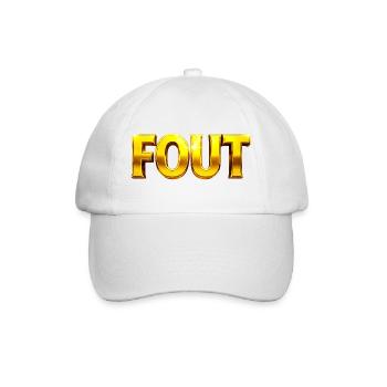 Typographie de l’erreur d’or - Casquette classique - blanc/blanc - Devant