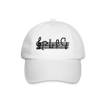GIVE THE NOTE - Baseball Cap - white/white - Front