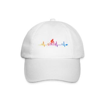 radfahrer - Baseballkappe - Weiß/Weiß - Vorne