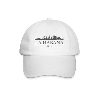 La Havane, Cuba, la silhouette de La Havane - Casquette classique - blanc/blanc - Devant