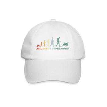 Evolution German Shepherd Owner - Baseball Cap - white/white - Front