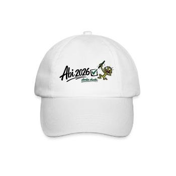 Abi 2026 - Danke Chatti! - Baseballkappe - Weiß/Weiß - Vorne