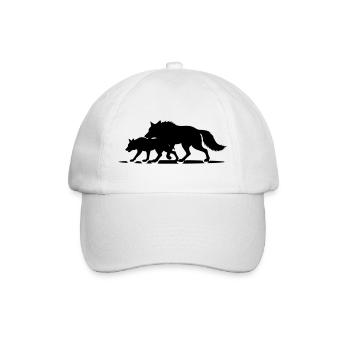 T-shirt Loups Meute - Wolf Pack Strength - Baseball Cap - white/white - Front
