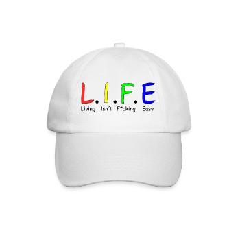 Life - Baseball Cap - white/white - Front