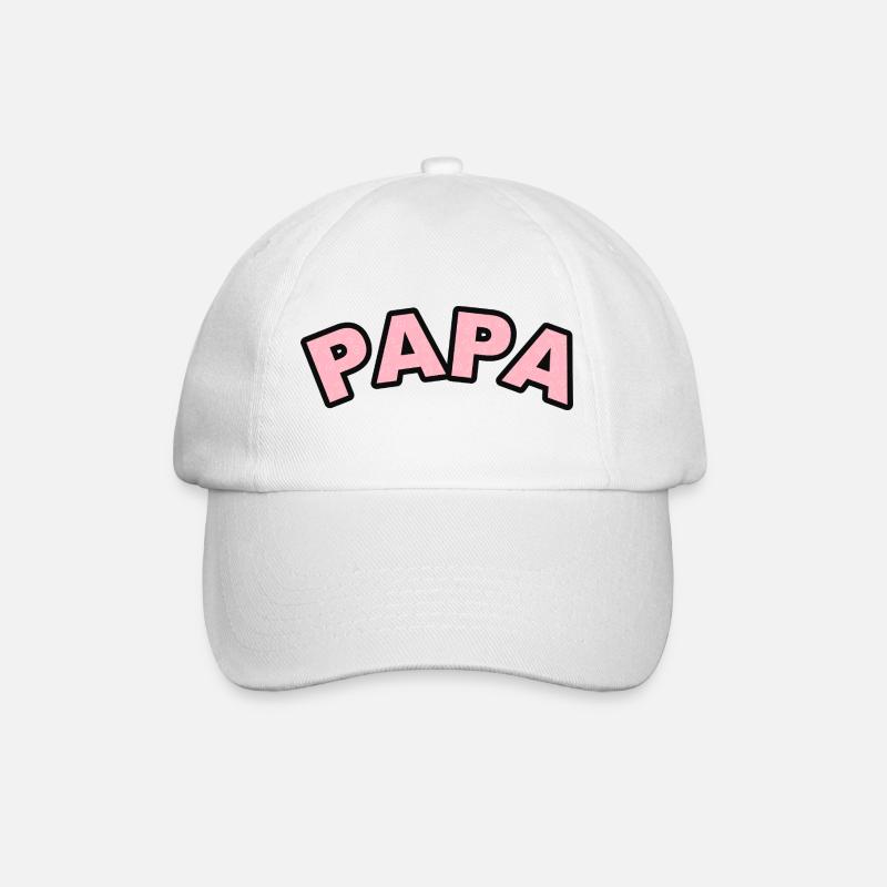 Imprimé de Cœurs de Papa - Casquette classique - blanc/blanc