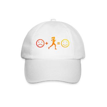 Marathon running gift idea for the runner - Baseball Cap - white/white - Front
