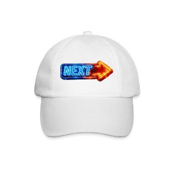 Next Neon Arrow Design - Baseball Cap - white/white - Front