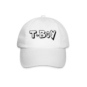 T-Boy Transboy LGBTQ Pride - Illustration - Baseballkappe - Weiß/Weiß - Vorne