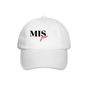 Zartes Design erfordert ein Bild - Baseballkappe - Weiß/Weiß - Vorne