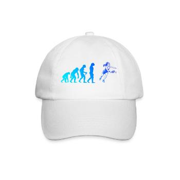 Pickleball athlete motif around pickleball tournament - Baseball Cap - white/white - Front