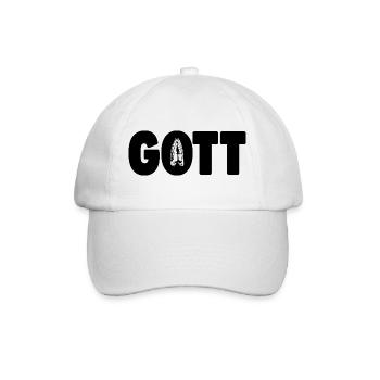 Dieu - Prière - Mains en prière - Casquette classique - blanc/blanc - Devant