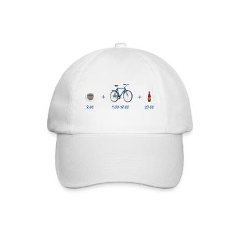 Café du matin Cycling Joie - Casquette classique - blanc/blanc - Devant