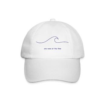 Une vague à la fois - Casquette classique - blanc/blanc - Devant