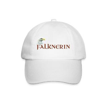 Falknerin, Adlerkopf, Weißkopfseeadler Falknerei - Baseballkappe - Weiß/Weiß - Vorne