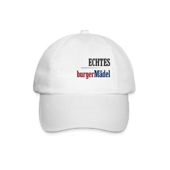 Echtes Schaumburger Mädel Niedersachsen - Baseballkappe - Weiß/Weiß - Vorne