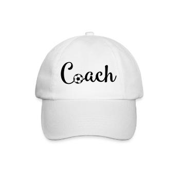 Football Coach - Baseball Cap - white/white - Front