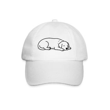 Sleeping Cats Silhouette - Baseball Cap - white/white - Front