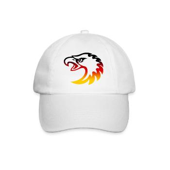 Germany eagle head - Baseball Cap - white/white - Front
