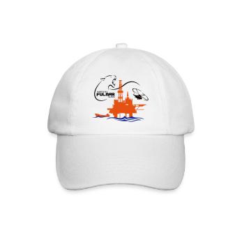 Fulmar Oil Rig Platform North Sea Aberdeen - Baseball Cap - white/white - Front