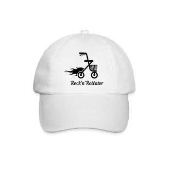 Rock'n'Rollator - Baseballkappe - Weiß/Weiß - Vorne